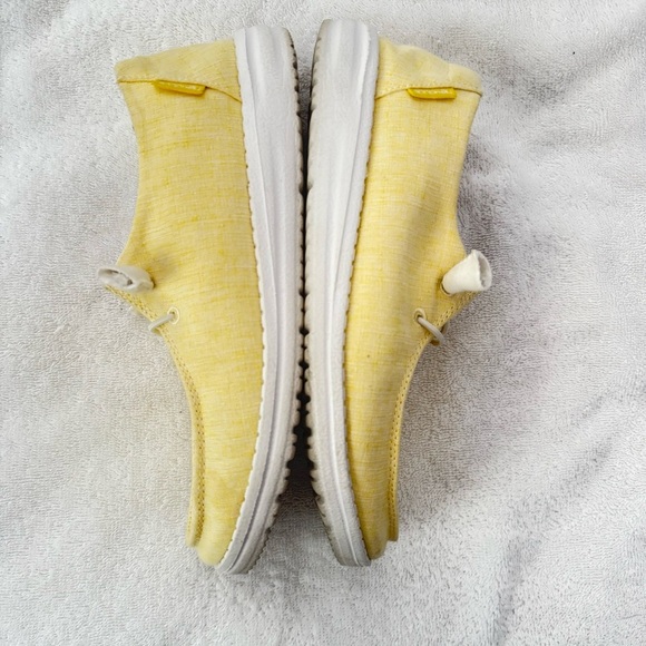 Hey Dude Women's Soft Yellow Loafers - Picture 5 of 6